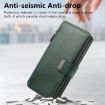 Redmi Note 13 4G Case - MagSafe RFID Zipper Wallet Leather (Green) - 4
