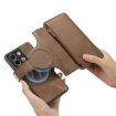 Redmi Note 13 5G Case - MagSafe RFID Wallet Leather Cover (Brown) - 6