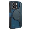 Redmi Note 13 5G Case - MagSafe RFID Zipper Wallet Leather (Blue) - 3
