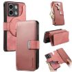 Redmi Note 13 5G Case - MagSafe RFID Zipper Wallet Leather (Pink) - 1