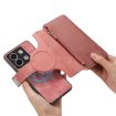 Redmi Note 13 Pro 5G Case - MagSafe RFID Zipper Wallet Leather (Pink) - 6