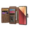Redmi Note 13 Pro 4G Case - MagSafe RFID Zipper Wallet Leather (Brown) - 4