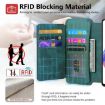 Redmi Note 13 Pro 4G Case - MagSafe RFID Zipper Wallet Leather (Green) - 9