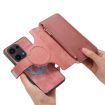 Redmi Note 13 Pro 4G Case - MagSafe RFID Zipper Wallet Leather (Pink) - 6