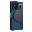 Redmi Note 13 Pro+ Case: MagSafe RFID Zipper Wallet Leather (Blue) - 3