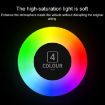 4pcs Red USB LED Car Atmosphere Lights - 6