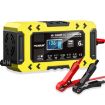 FOXSUR FBC1206F 12V 6A Car Motorcycle Battery Charger, EU Plug, Yellow - 1