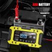FOXSUR FBC1206F 12V 6A Car Motorcycle Battery Charger, EU Plug, Yellow - 4