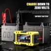 FOXSUR FBC1206F 12V 6A Car Motorcycle Battery Charger, UK Plug, Yellow - 3