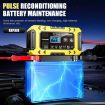 FOXSUR FBC1206F 12V 6A Car Motorcycle Battery Charger, UK Plug, Yellow - 7