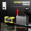 FOXSUR FBC1206F 12V 6A Car Motorcycle Battery Charger, UK Plug, Yellow - 8