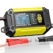 FOXSUR FTC-1206 12V Car Motorcycle Battery Charger Tester, US Plug - 1