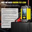 FOXSUR FTC-1206 12V Car Motorcycle Battery Charger Tester, US Plug - 3