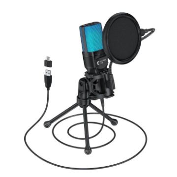 Yanmai SF-777R RGB Light Desktop Microphone with Noise Reduction & Anti-spray Net - 1