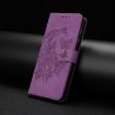 Redmi A5 4G Purple Leather Case - Moonlit Butterfly Dance Pattern - 6