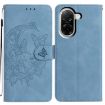 Redmi A5 4G EU Leather Phone Case - Moonlit Butterfly Dance (Blue) - 1