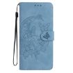 Redmi A5 4G EU Leather Phone Case - Moonlit Butterfly Dance (Blue) - 2