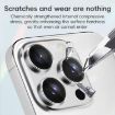 iPhone 15/15 Plus Jungle Series Kinkong Metal Lens Protector Silver - 4