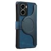 Realme 14 CaseNeo MagSafe RFID Zipper Wallet Leather Case - Blue - 3