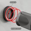 Aluminum Air Nozzle Stand for Dyson/Laifen Hairdryer - Silver - 3