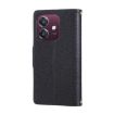 OPPO A3x/A3 5G/4G Leather Wallet Phone Case with Crossbody Strap - Black - 3