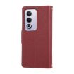 OPPO A3 Pro/A80 5G Red Leather Wallet Phone Case with Crossbody Strap - 3