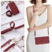 OPPO A3 Pro/A80 5G Red Leather Wallet Phone Case with Crossbody Strap - 6