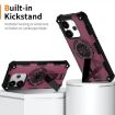 Redmi Note 14 4G Shockproof Kickstand MagSafe Case Purple - 2