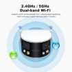 SriHome SH070 4MP Ultra-wide Waterproof Camera with Night Vision (US Plug) - 5