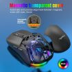 HXSJ T26 Dual Modes Wireless Mouse, 2.4G BT5.1, Rechargeable, White - 6