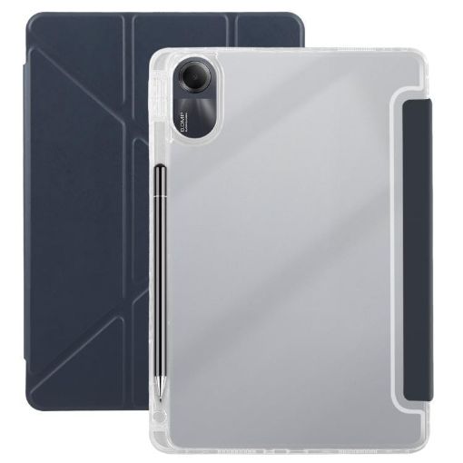 Redmi Pad SE 11/Pad 2 Clear Acrylic Leather Case - Dark Blue - 1