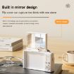 V5 64MP Retro Digital Camera 4K, 180 Flip Screen, Large Lens White - 6