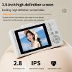 V5 64MP Retro Digital Camera 4K, 180 Flip Screen, Small Lens White - 6