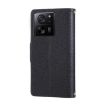 Xiaomi 13T/13T Pro Leather Wallet Phone Case with Crossbody Strap - Black - 3