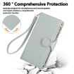 Redmi K80 Pro/Poco F7 Ultra Sky Blue Leather Wallet Case with Strap - 4