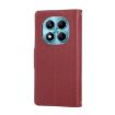 Redmi Note 14 Pro 4G Leather Wallet Case with Crossbody Strap - Red - 3