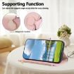 Redmi Note 13 Pro+ Pink Leather Wallet Case with Crossbody Strap - 5