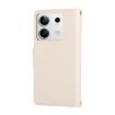 Redmi Note 13 5G Leather Wallet Case with Crossbody Strap - White - 3
