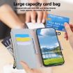 Redmi Note 12 Pro 5G Sky Blue Leather Wallet Case with Crossbody Strap - 8