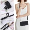 Redmi Note 14 5G Leather Wallet Case with Crossbody Strap - Black - 6