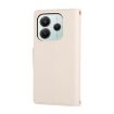 Redmi Note 14 5G Leather Wallet Case with Crossbody Strap - White - 3