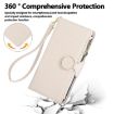 Redmi Note 13 Pro 4G Leather Wallet Case with Crossbody Strap - White - 4