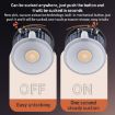 BDK101 Silver Magnetic Folding Car Phone Holder - Vacuum Adsorption - 9