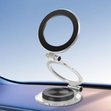 G222 Silver Three-axis Folding MagSafe Car Phone Holder - 1