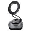 G512 3-Axis Folding Magnetic Car Phone Holder - Gun Metal Finish - 1