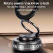 G512 3-Axis Folding Magnetic Car Phone Holder - Gun Metal Finish - 7