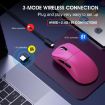 HXSJ T700 Pink Tri-mode Lightweight Wireless Mouse - 7