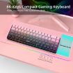 HXSJ V200 Pink 68-Key RGB Backlight Wired Membrane Keyboard - 5