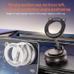 J33 White Magnetic Car Phone Holder with Vacuum Adsorption - 2