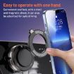 J33 White Magnetic Car Phone Holder with Vacuum Adsorption - 6